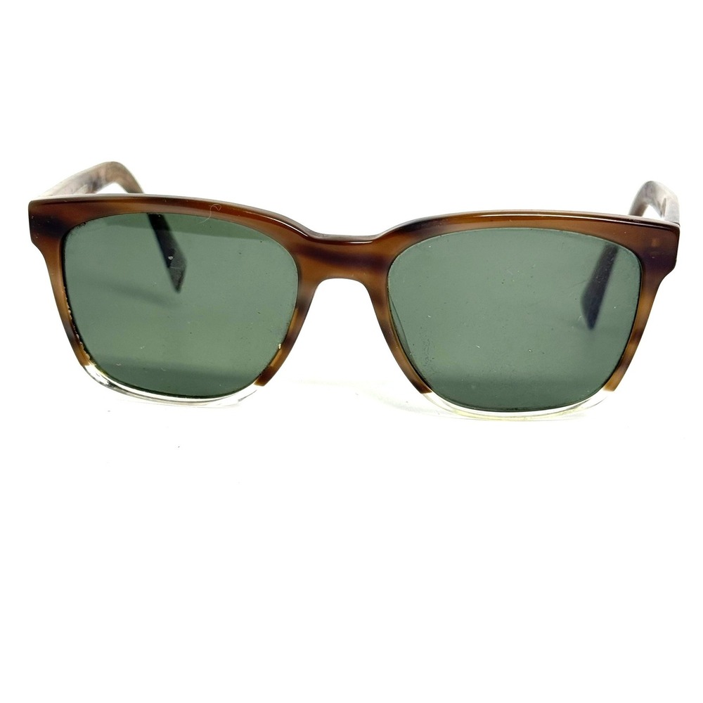 Warby Parker Barkley 938 Brown Woodgrain Rectangle Sunglasses 53-18-142